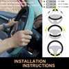 PINCTROT Bling Bling Comfy Steering Wheel Cover with Jumbo Crystal