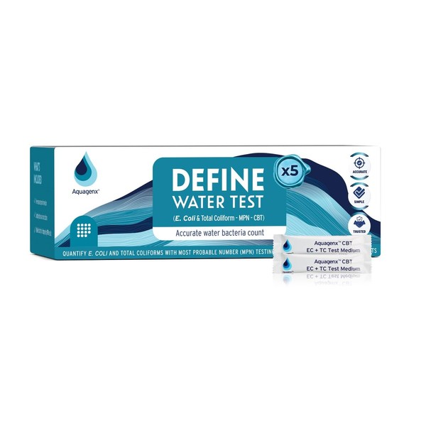 Aquagenx Define Water Test Kit - Detects Most Probable Number