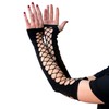 Millennials In Motion Goth Arm Warmers Fishnet Fingerless Forearm Warmers