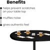 Felt Card Table Game Cover Tablecloth Elastic Fitted Fits Oval