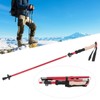 Telescopic Hiking Pole Portable Aluminum Alloy Folding Walking Stick for