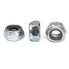 MonsterBolts - M5 Nylon Insert Lock Nuts, DIN 985, Zinc