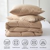 BISELINA 100% Washed Cotton Duvet Cover Set 2pcs with Bowknot