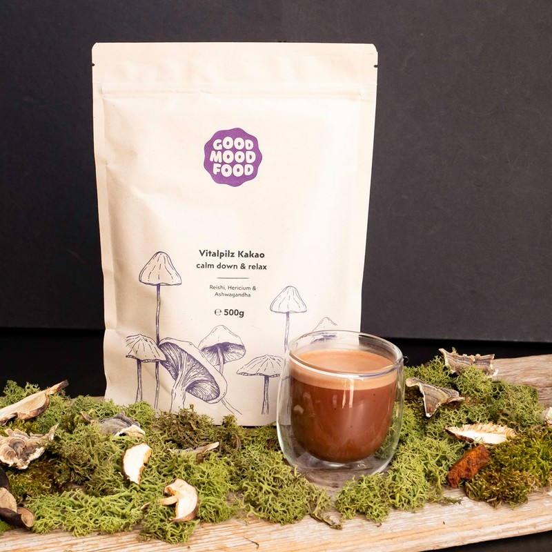 Goodmoodfood Organic Vital Mushroom Raw Cocoa Calm Down & Relax