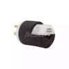 Hubbell HBL5266C Insulgrip Heavy Duty Straight Male Plug, 5-15P Self-Grounding