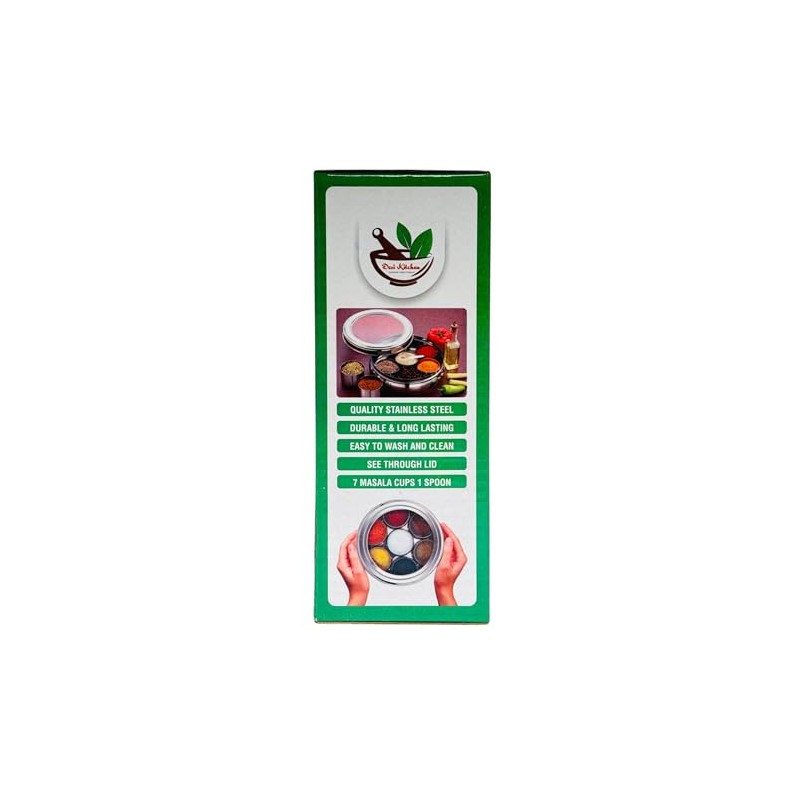 DK Caja de acero inoxidable, caja de especias de acero