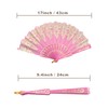 EOSAU Handheld Chinese Folding Fan Hand Fans for Women Foldable