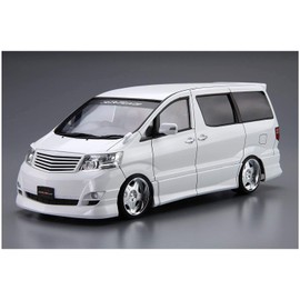 Aoshima Bunka Kyozai 1/24 The Tuned Car Series No. 7 Toyota Silk Blaze MNH/ANH10/15W Alphard 2005 Plastic Model