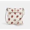COACH CAQ09 Mini Rowan File Bag With Strawberry Print Coated