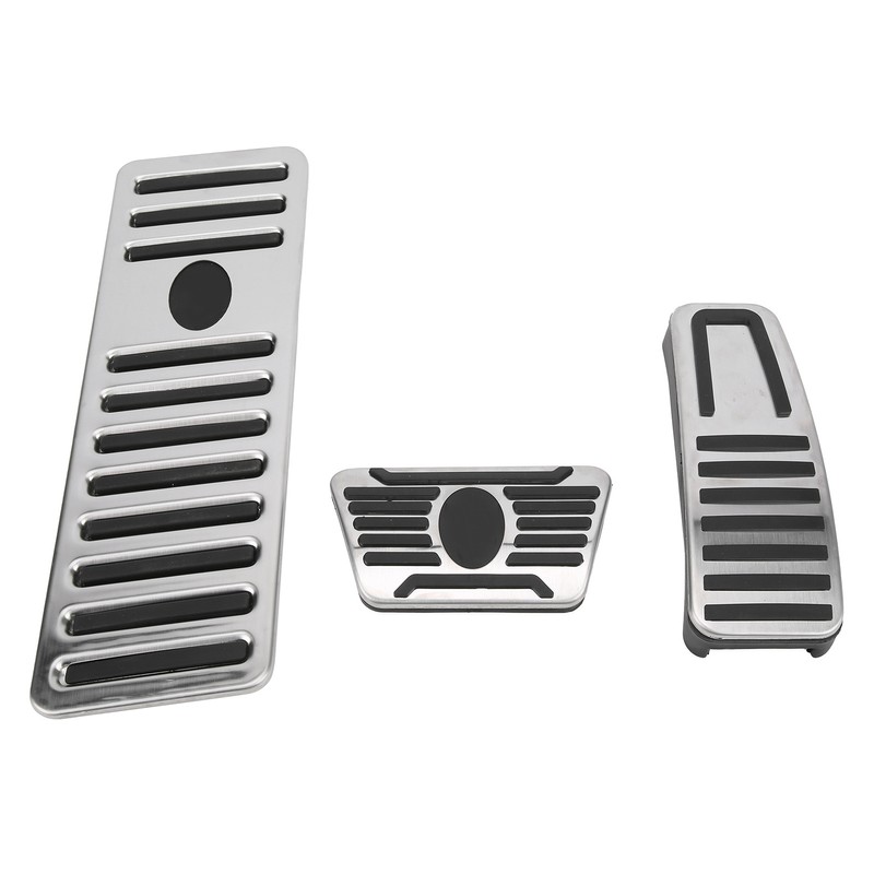 3pcs Accelerator Brake Pedals Foot Rest Plate Waterproof Fireproof Replacement