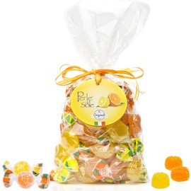 Perle di Sole Candy from Italy - Italian Fruit Jelly Candy - Orange & Lemon Soft Candy Individually Wrapped (12.35 Oz | 350g Bag) Italian Gelee Candy