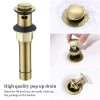 Bathroom Faucet Accessories 4 Inch Vani Brushed Gold 360 Degree
