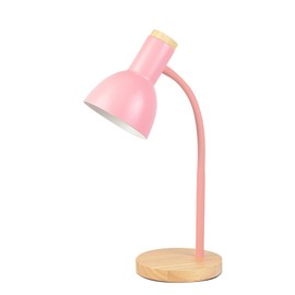 Bedside Table Lamp Eye Protection 360 Degree Bending Simple LED Small Desk Lamp 5W for Bedroom