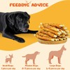 PETPURO Chicken Wrapped Rawhide Hide Twists Sticks Dog Treats, Long-Lasting