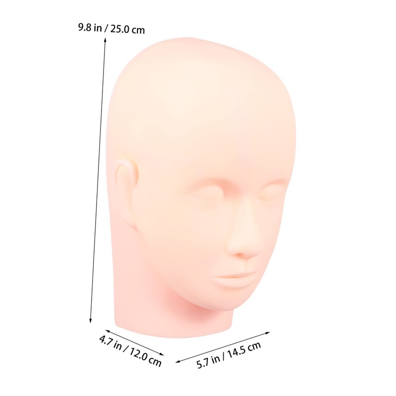 TOVINANNA 1set Practice Kit for Eyelash Extensions Lash Mannequin Head