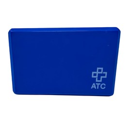 ATC Handels GmbH Yoga Block Aid for Asanas, Pilates and Yoga Exercises - Stretching Block, Yoga Block, Yoga Brick, Blue