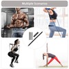 1m Resistance Band Bar Detachable 3 Sections Pilates Bar Heavy-duty