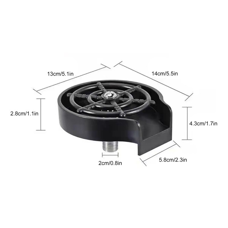 Cup Washer High Pressure Strong Waterflow Automatic Cup Cleaner Faucet