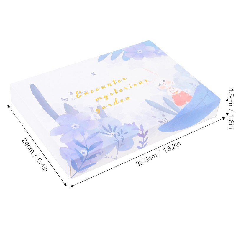 Notebook Set Checkered Girl's Heart Cute Thick Journal Gift Box