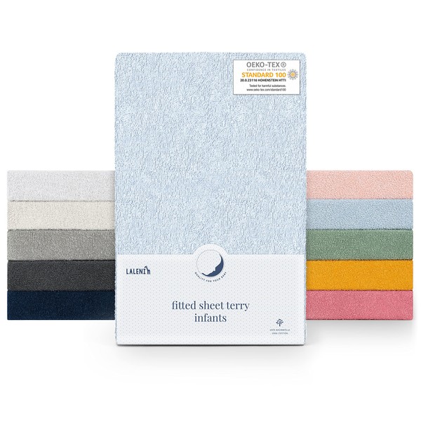 Laleni Terry Towelling Fitted Sheet for Cot Bed - Fitted