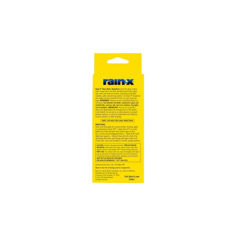 Rain-X Tratamiento Antilluvia Original Oficial 800002242, 103 ml, Amarillo
