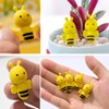 Hoshisea Pack of 50 Bee Erasers, Creative Erasers, Mini Animal