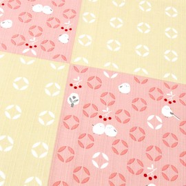 Hamamonyo Kofu (Furoshiki, 19.7 inches (50 cm), Shimaenaga Cloisonne, Pink