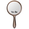 Macaki Handheld Mirror with Handle, 10.5 x 5.7 inches, Double-Sided
