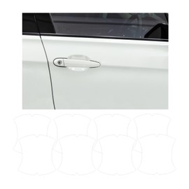 Ziciner Carbon Fiber Stickers, 8 PCS Door Handle Protectors, Waterproof, Anti-Scratch, Universal Fit for Most Cars (Transparent)