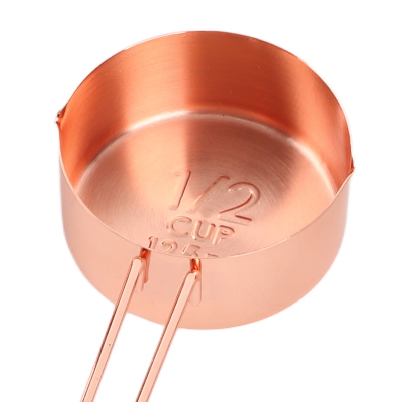 8Pcs Stainless Steel Measuring Cup Spoon Set with Scales Home