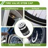 HOPESPANNER Tire Valve Stem Caps Dustproof Black Tyre Valve Dust