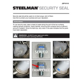 Steelman 1-Ounce Security Seal, Pack of 10, Bright Blue Stands Out on Automobile/Motorcycle Components, Adheres to Both Metal and Plastic, Durable, Quick-Drying