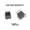 16Pcs 1"x1" Square Rubber Furniture Leg Caps Chair Cover Foot