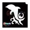 Glimmer Body Art Glitter Tattoo Stencils - Dolphin 4 (5/pack)"