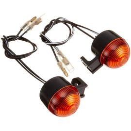 Kitaco 102-80-0500-10 Warren Mini Turn Signal Set, Orange Lens/Single Sphere
