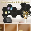 LDXDRU 16 Pack Hexagon Acoustic Panels 14" x 12" x
