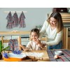 Lashuma Lyon Kitchen Hand Towels Grey Stone Set of 6