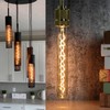 Leools Vintage LED Spiral Filament Bulb T10, 8.9inch Long Tubular