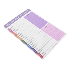 Operitacx Rezeptplaner einkaufsliste Undatierte Planer-Notizblöcke Büro-Must-Haves persönlicher Planer notizblock auflisten Workout-Tracker-Tagebuch Planer für Mütter Mama-Planer Papier