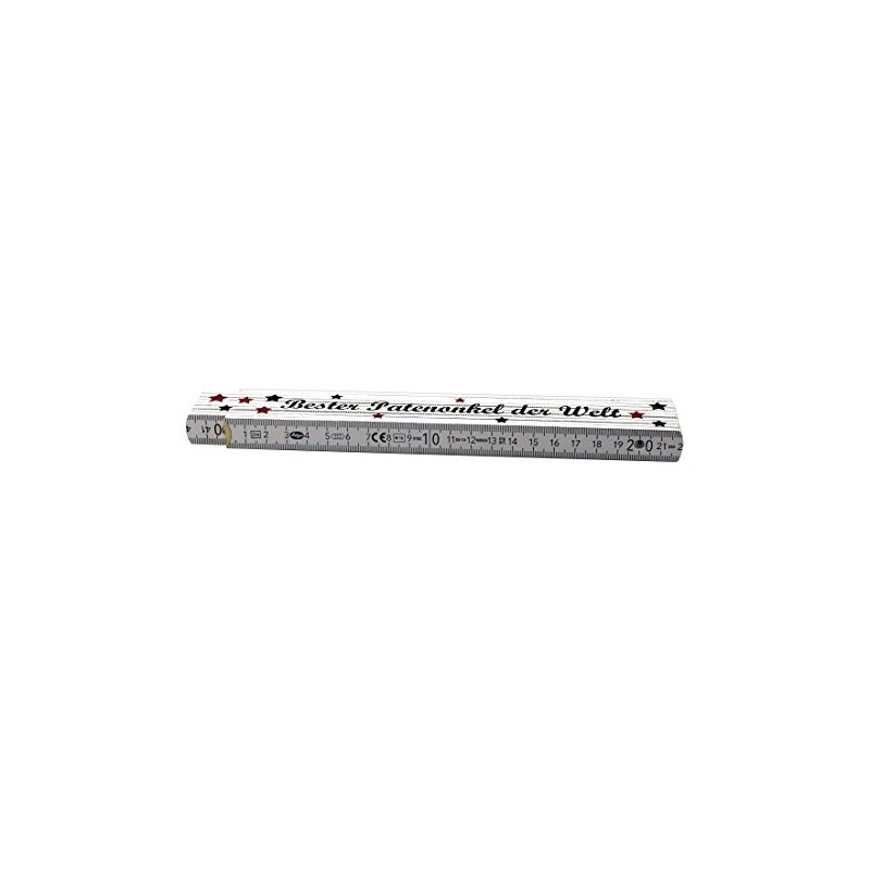 Ruler "Bester Patenonkel der Welt" - Gift - Birthday -