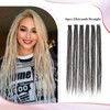 Brown Dreadlock Extensions With Clip in,24 Inch 6 Clips(24strands) Handmade