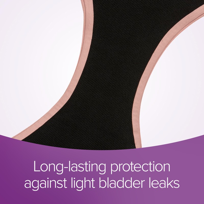 Poise Washable Adult Incontinence Underwear for Women, Reusable, Light Absorbency,