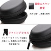 Earbud Storage Case, Semi-Hard Case, With Inner Net Pocket, Compact,