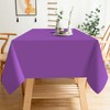 FALIZIFU 2 Pack Purple Plastic Tablecloth Disposable Table Covers Rectangle