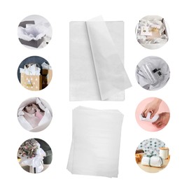 100 Sheets of Acid Free Tissue Paper White MG 18gsm Wrapping Decorative Sketch and Cutting Paper for Art Craft and Packing - 450mm x 700mm