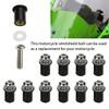 CGEAMDY 10 Pieces Windscreen Bolt Kit, Universal Windshield Modified Screw,