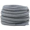 DELELE Oval Athletic Shoelaces Half Round Shoe Laces Light Gray