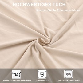 Chair Covers, Set of 4 or 6 Stretch Chair Covers, Removable, Washable, Spandex Chair Cover, Stretch Universal Chair Cover for Hotel, Ceremony, Banquet, Restaurant, Home (Set of 4, Beige)