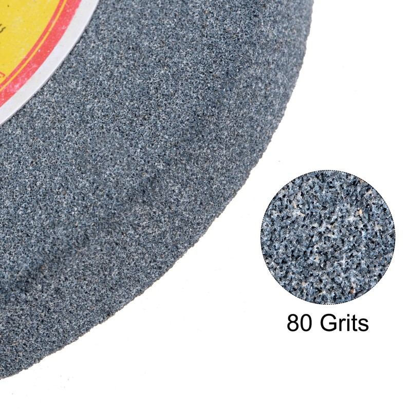 uxcell 5-Inch Bench Grinding Wheels Aluminum Oxide 80 Grits Surface