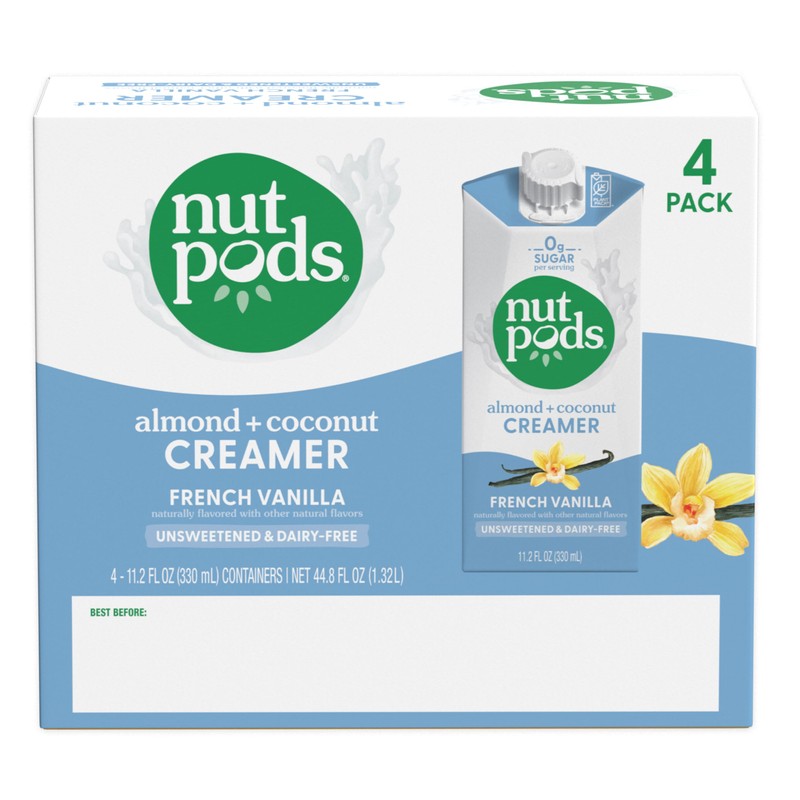 nutpods French Vanilla Creamer - Unsweetened Non Dairy Made from